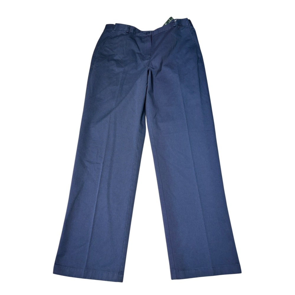 NWT LL Bean Classic Fit Women's Pants 12 Reg Raw Indigo Twill 32x30